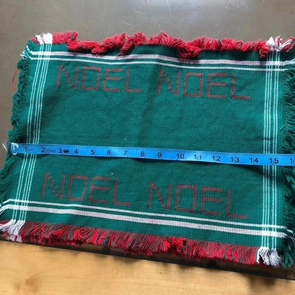 Christmas plates clothes napkins